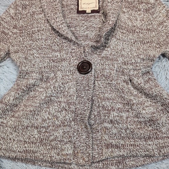 Kenji Sweater Womens L Biege Cardigan Wool Blend Soft Cozy Comfort Preppy - Picture 8 of 13